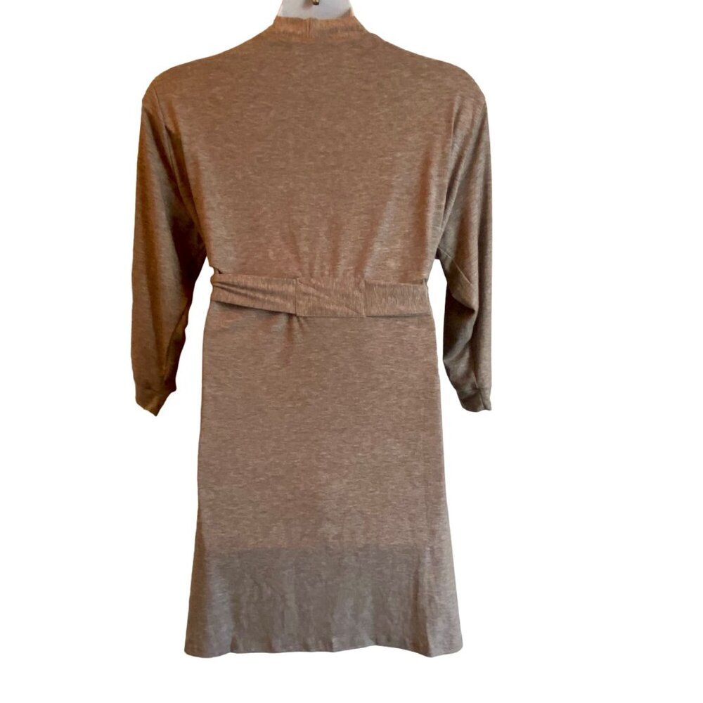 Hotouch Light Gray Robe 3/4 Sleeves Soft Fabric Belted Women's XXL NEW NWT - Picture 7 of 12